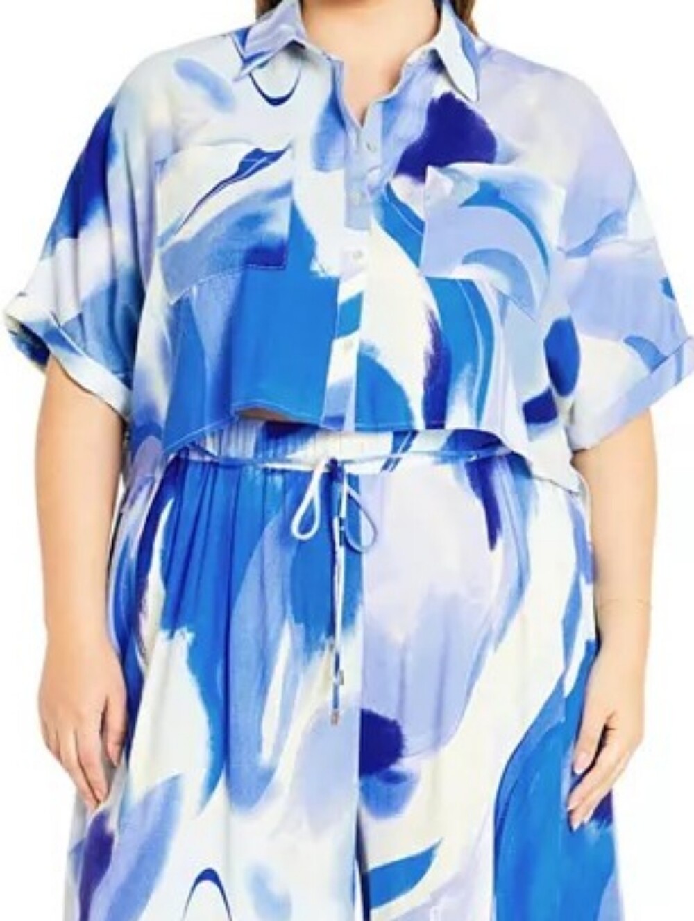 NWT City Chic Esme Hi-Lo Button Front Shirt